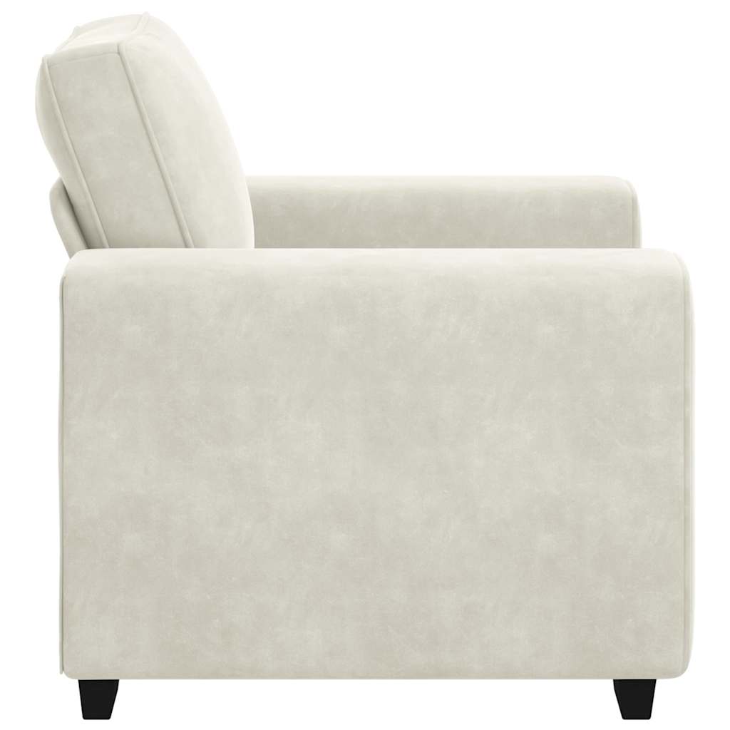 Sofastoel Crème 100x77x82 cm Fluweel