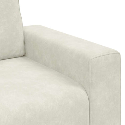 Sofastoel Crème 100x77x82 cm Fluweel