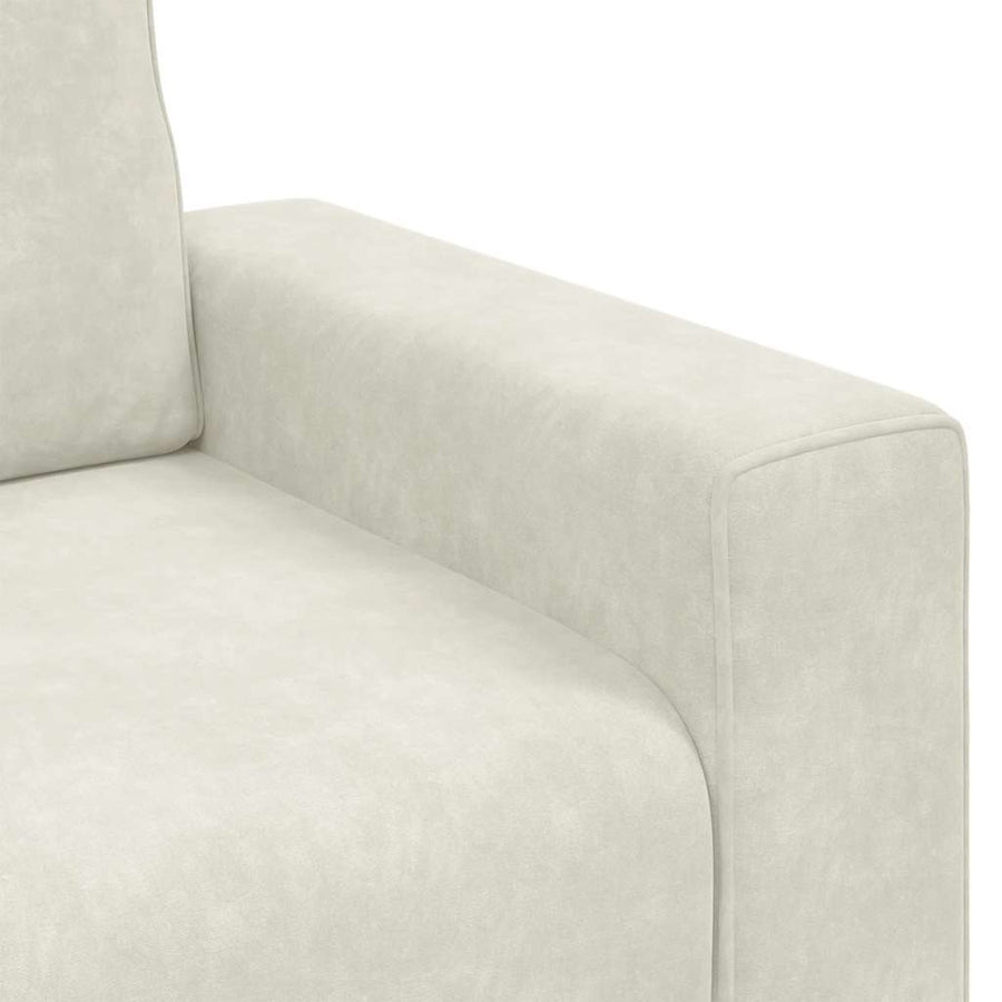 Sofastoel Crème 100x77x82 cm Fluweel