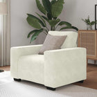 Sofastoel Crème 100x77x82 cm Fluweel