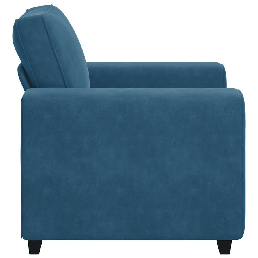 Sofastoel Blauw 100x77x82 cm Fluweel