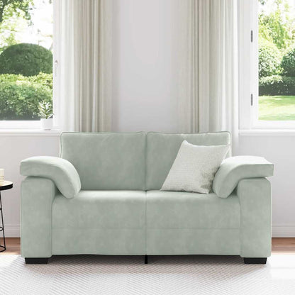 Loveseat Bank Fluweel 120 cm Lichtgrijs