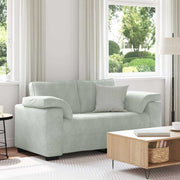 Loveseat sofa 160x77x82 cm velvet light grey