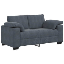 Loveseat Bank Fluweel 120 cm Donkergrijs