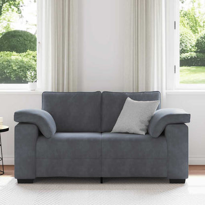 Loveseat Bank Fluweel 120 cm Donkergrijs