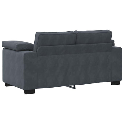 Loveseat Bank Fluweel 120 cm Donkergrijs