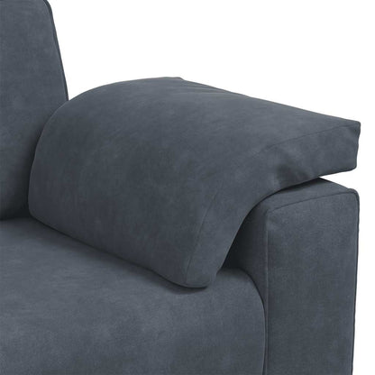 Loveseat Bank Fluweel 120 cm Donkergrijs