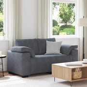 Loveseat bank 160x77x82 cm fluweel donkergrijs