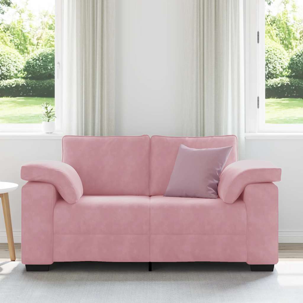 Loveseat Sofa Roze 160x77x82 cm Fluweel