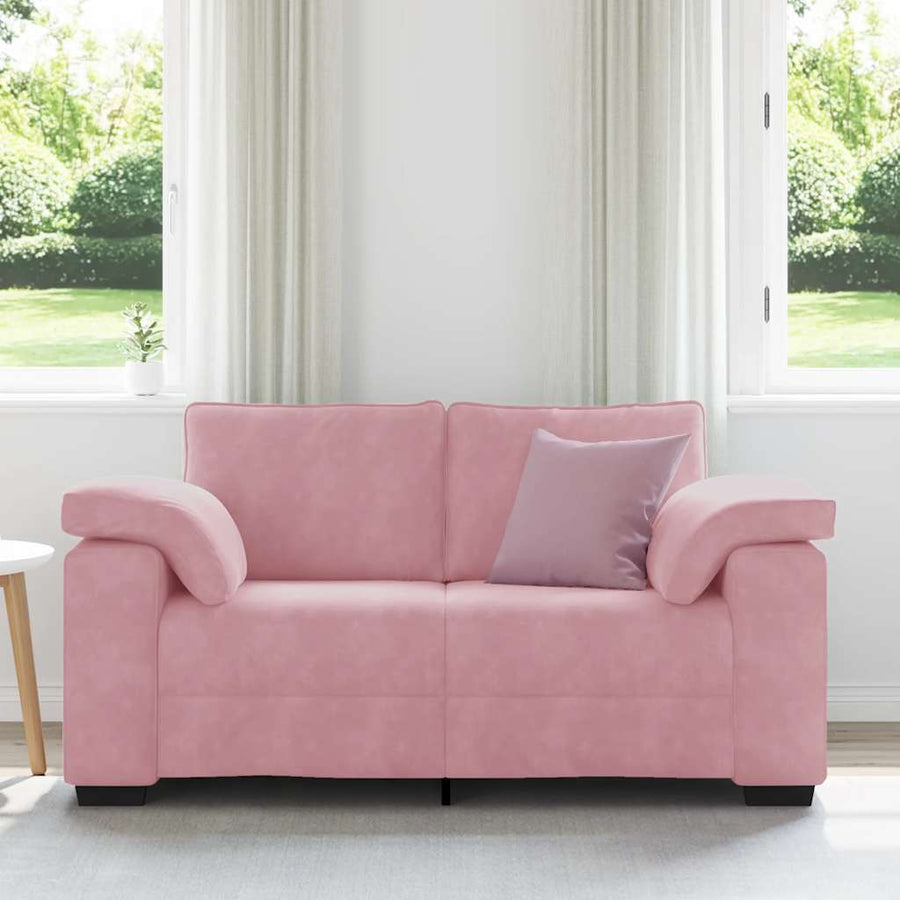 Loveseat Sofa Roze 160x77x82 cm Fluweel
