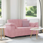 Loveseat 160x77x82 cm roze fluweel