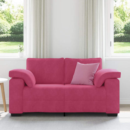 Loveseat Sofa Wijnrood 160x77x82 cm Fluweel