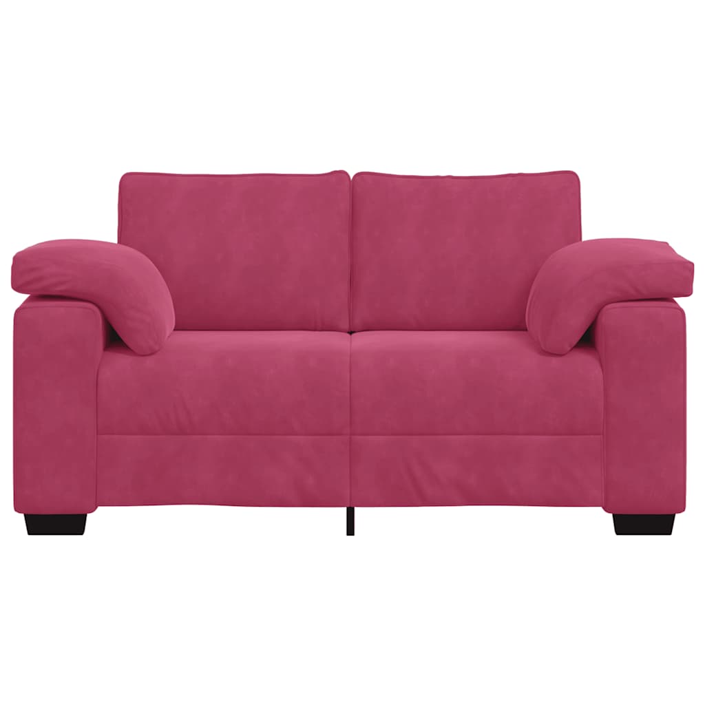 Loveseat Sofa Wijnrood 160x77x82 cm Fluweel