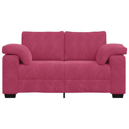 Loveseat Sofa Wijnrood 160x77x82 cm Fluweel