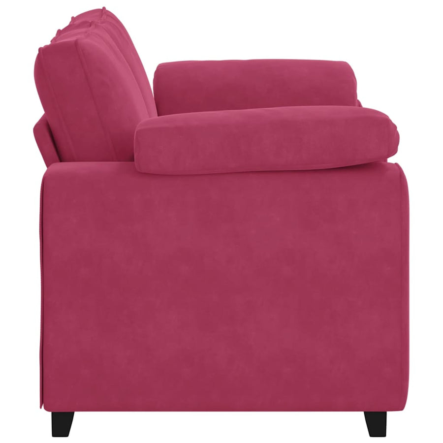 Loveseat Sofa Wijnrood 160x77x82 cm Fluweel