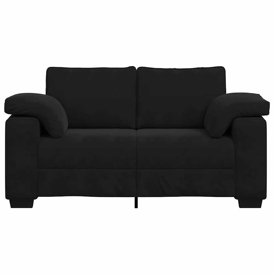 Loveseat Bank Fluweel 120 cm Zwart