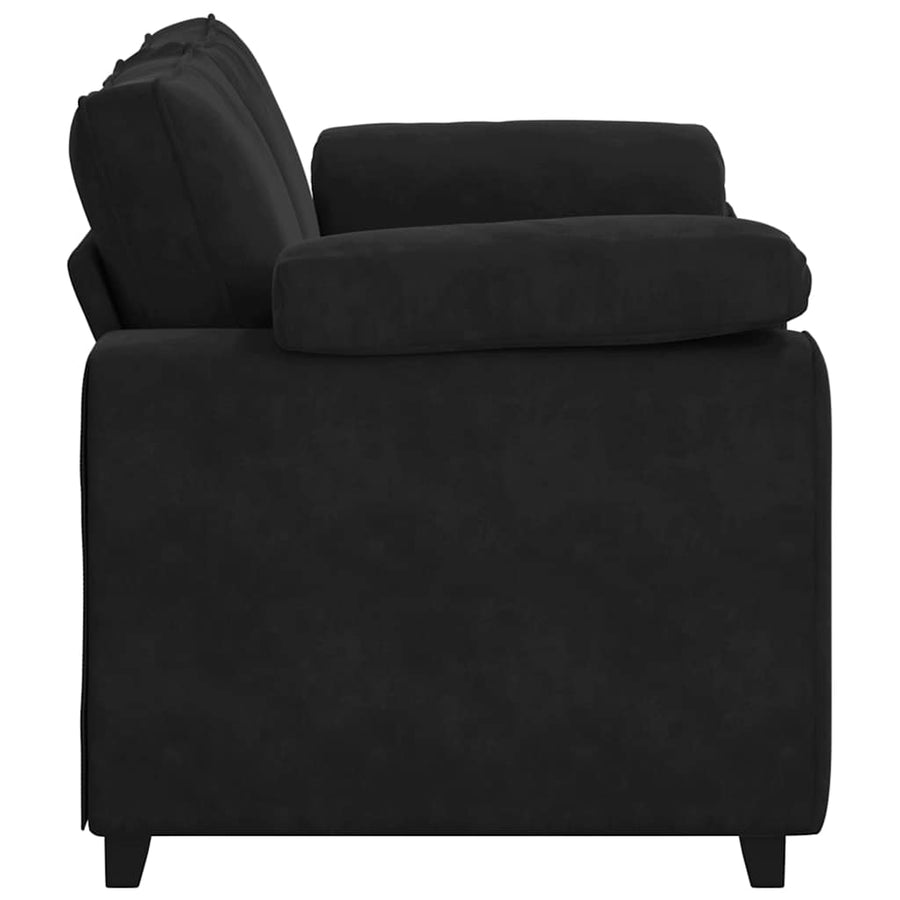 Loveseat Bank Fluweel 120 cm Zwart