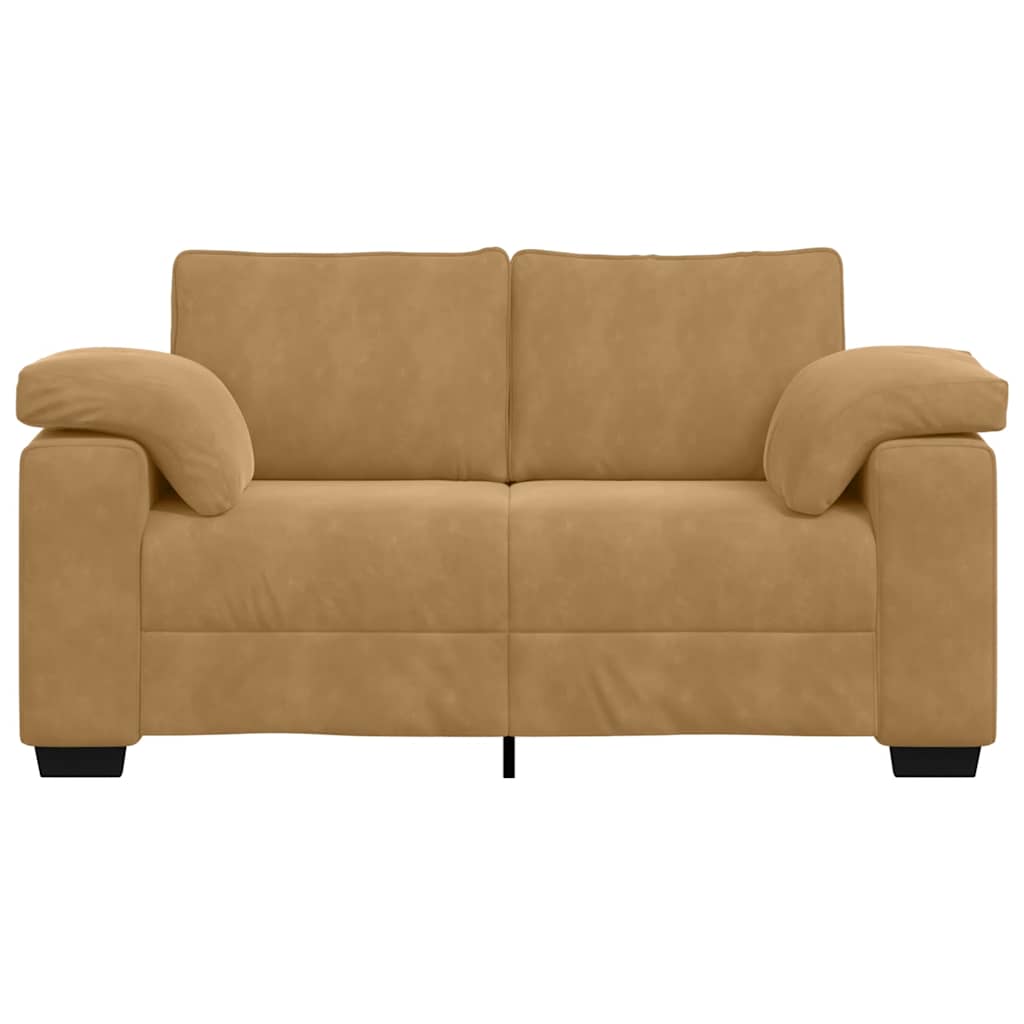 Loveseat Sofa Bruin 160x77x82 cm Fluweel