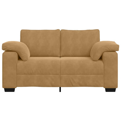 Loveseat Sofa Bruin 160x77x82 cm Fluweel