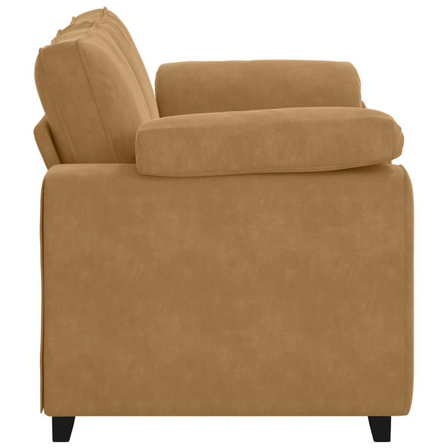 Loveseat Sofa Bruin 160x77x82 cm Fluweel