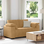 Loveseat bank 160x77x82 cm bruin fluweel