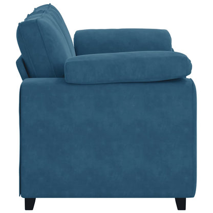 Loveseat Sofa Blauw 160x77x82 cm Fluweel