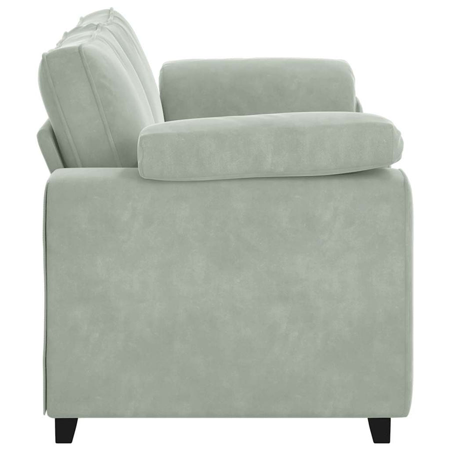 Loveseat Bank Fluweel 140 cm Lichtgrijs