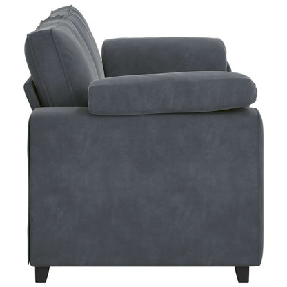 Loveseat Bank Fluweel 140 cm Donkergrijs
