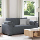 Loveseat bank 180x77x82 cm fluweel donkergrijs