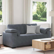 Loveseat bank 180x77x82 cm fluweel donkergrijs
