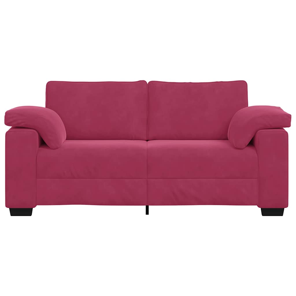 Loveseat Sofa Wijnrood 180x77x82 cm Fluweel