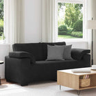 Loveseat bank 180x77x82 cm fluweel zwart