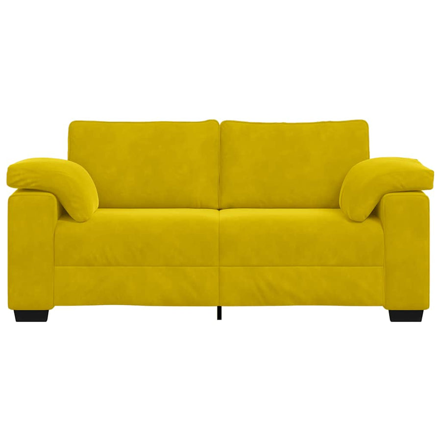 Loveseat Sofa Geel 180x77x82 cm Fluweel
