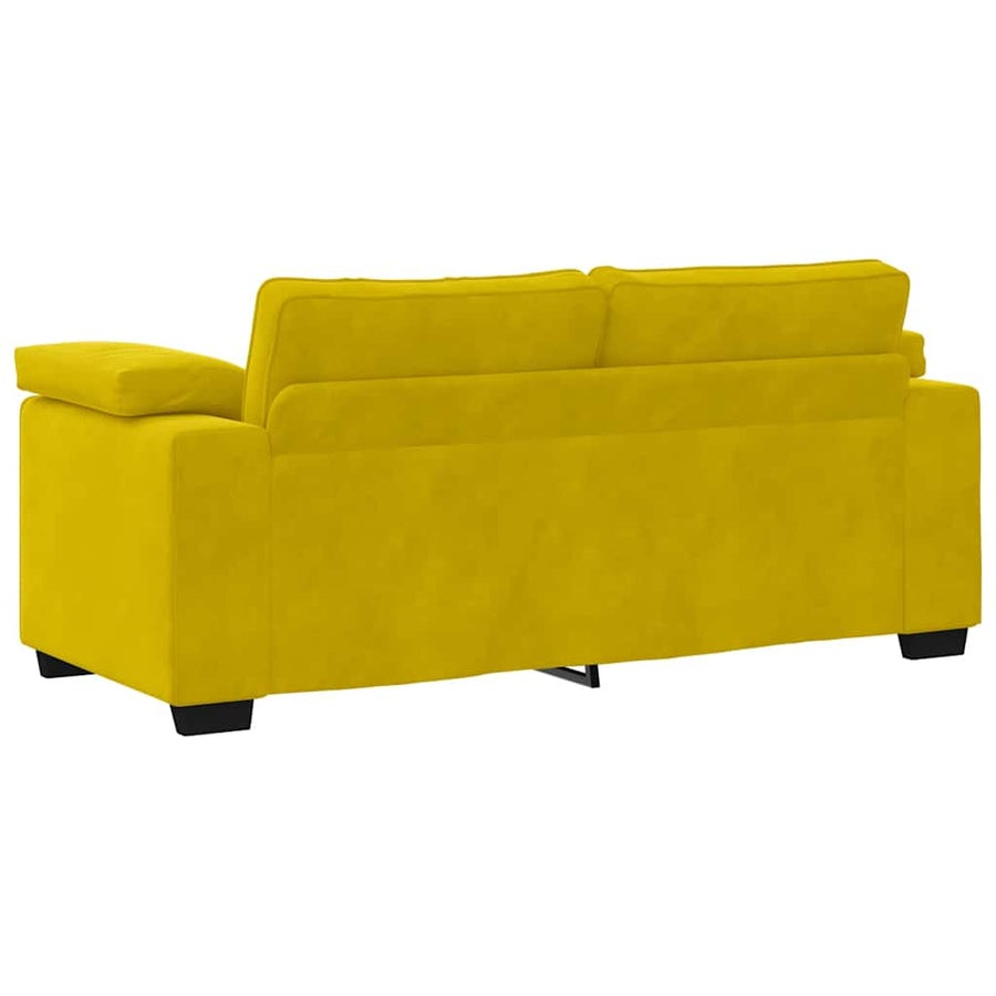 Loveseat Sofa Geel 180x77x82 cm Fluweel
