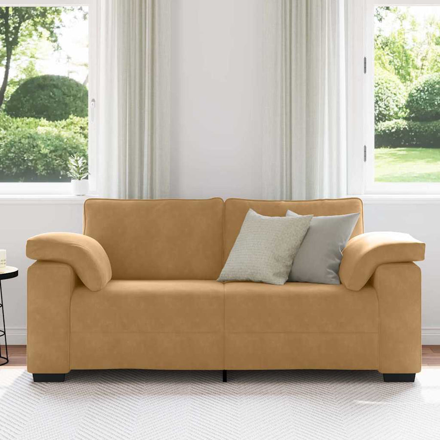 Loveseat Sofa Bruin 180x77x82 cm Fluweel