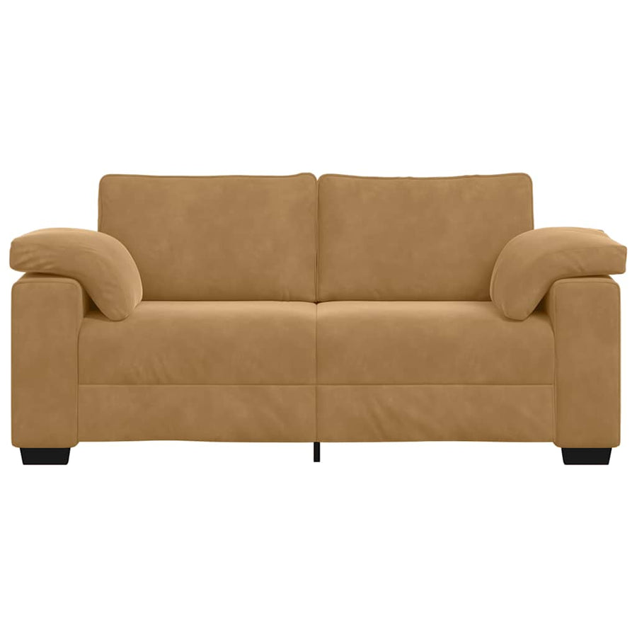Loveseat Sofa Bruin 180x77x82 cm Fluweel