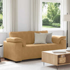 Loveseat Sofa Brown 180x77x82 cm Velvet