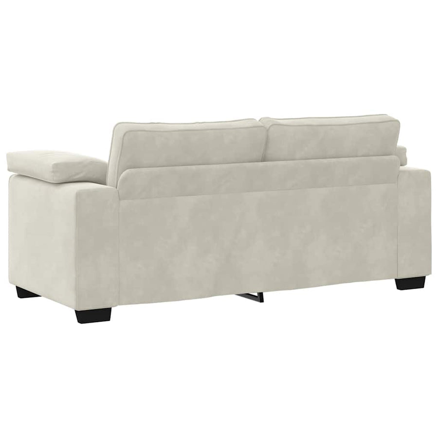 Loveseat Sofa Crème 180x77x82 cm Fluweel