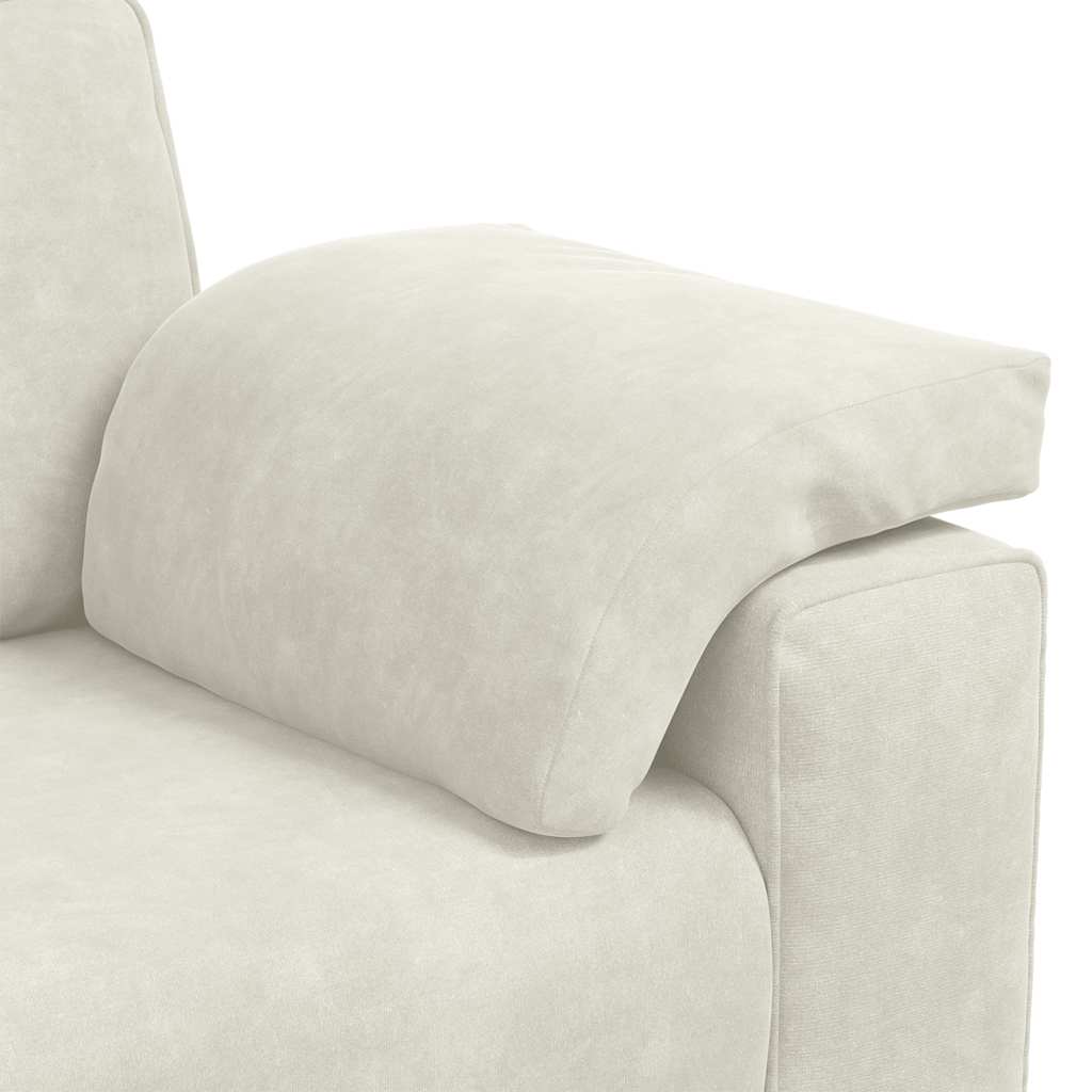 Loveseat Sofa Crème 180x77x82 cm Fluweel