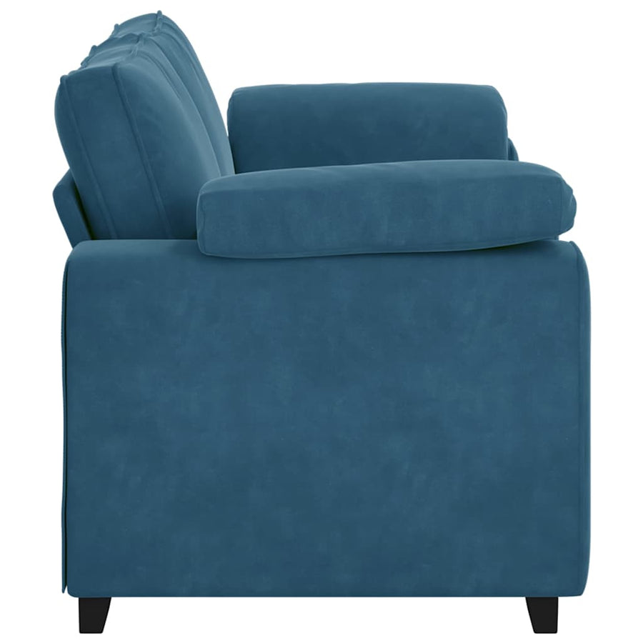 Loveseat Sofa Blauw 180x77x82 cm Fluweel