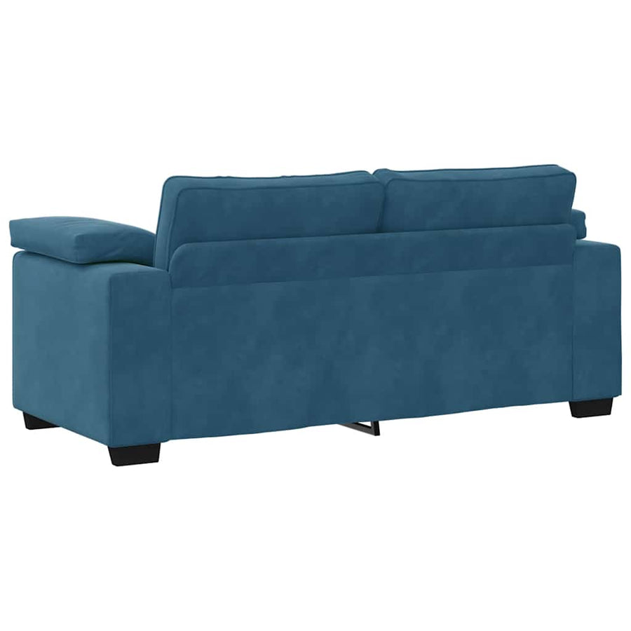 Loveseat Sofa Blauw 180x77x82 cm Fluweel