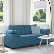 Loveseat bank blauw 180x77x82 cm fluweel