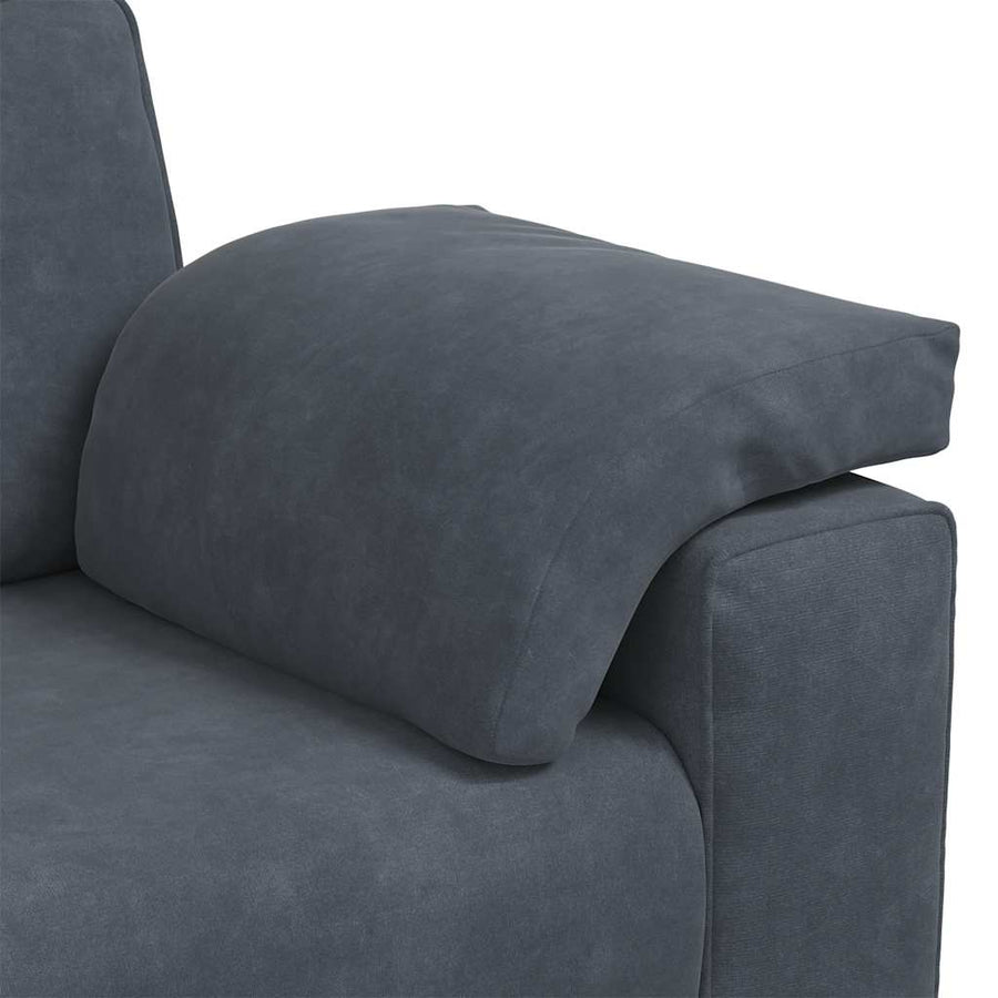 3-Zitsbank Fluweel 178 cm Donkergrijs