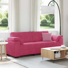 3-zitsbank wijnrood 220x77x82 cm fluweel