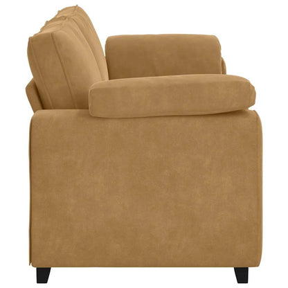 3-zitsbank bruin 220x77x82 cm fluweel