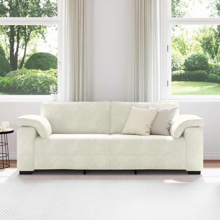 3-Zitsbank 220X77X82 Cm Fluweel 220 cm