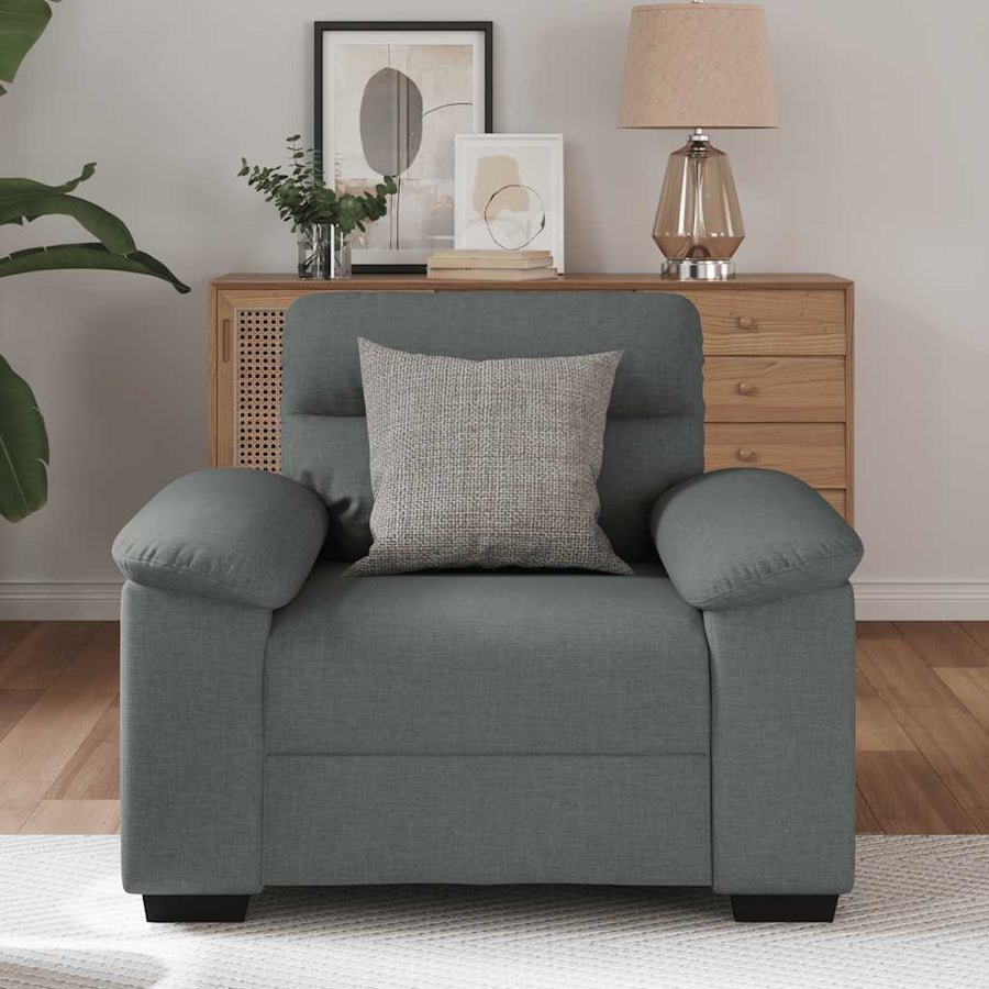 Fauteuil Stof 60 cm Donkergrijs