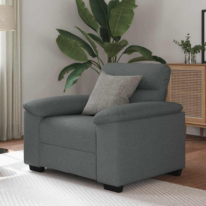 Fauteuil Stof 60 cm Donkergrijs