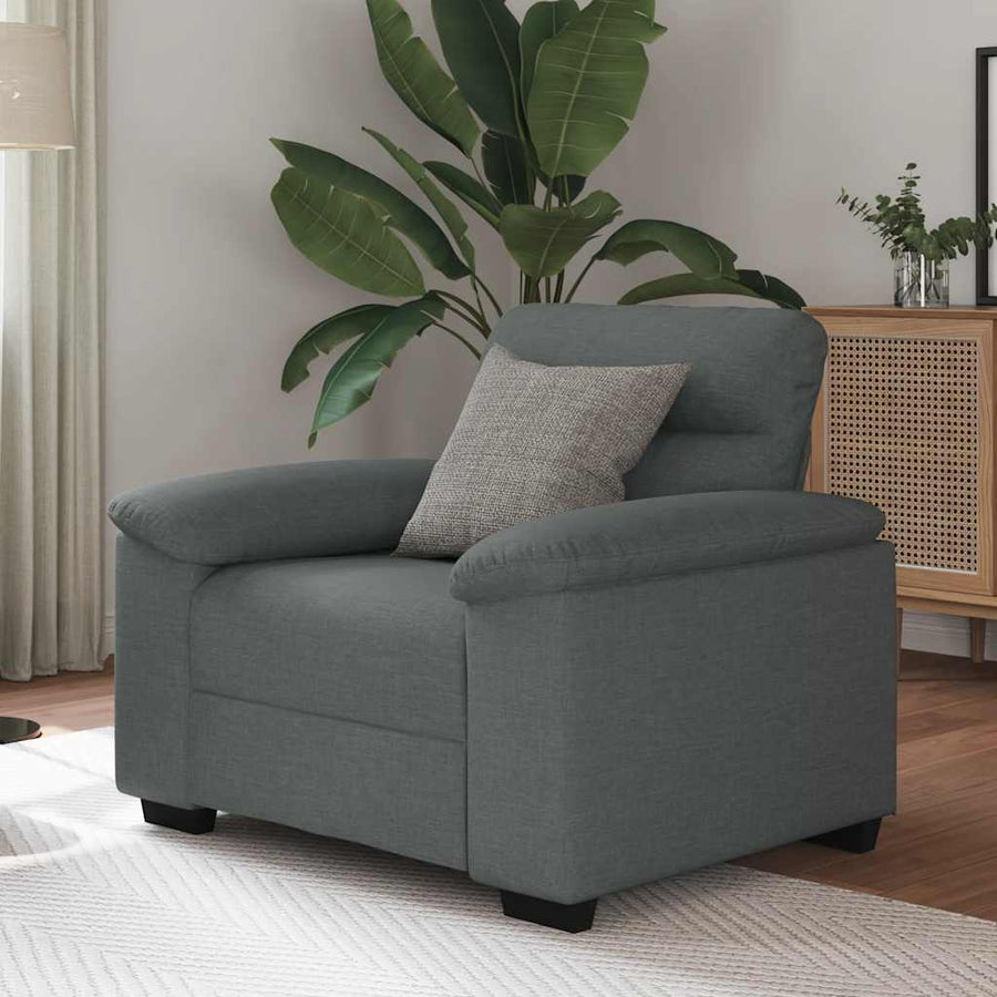 Fauteuil Stof 60 cm Donkergrijs