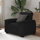 Fauteuil 100x81x84 cm stof zwart